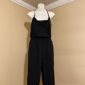 Black jumpsuit sexy gold back closure